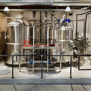 Оборудование пивоваренного завода под ключ 500 л с паровым нагреванием для пивного пивного бара микро-пивоварни